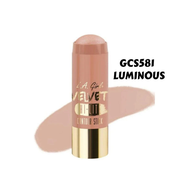 L.A. Girl Velvet Contour Stick Bronzer Suede GCS581 5.8g