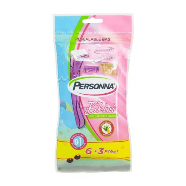 شفرات حلاقة بكيني للمناطق الحساسة من بيرسونا - 3+6 مجانًا