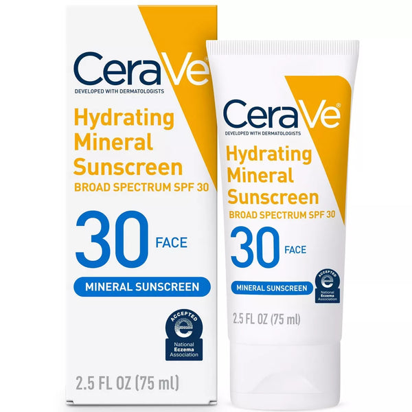 سيرافي لوشن واقي من الشمس للوجه المعدني المرطب بمعامل حماية 30 - 75 مل