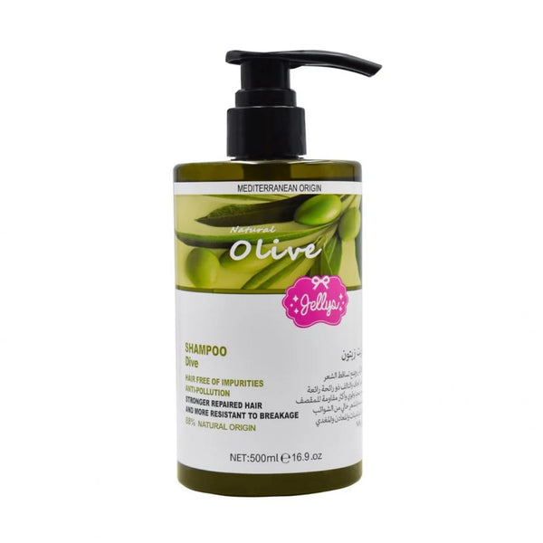 Jelly's Olive Oil Shampoo for Scalp Treatment, Hair Loss, Dry and Damaged Hair 500ml