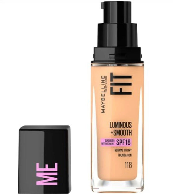 فيت مي كريم اساس لومينوس آند سموث 118 عاجي طبيعي ميبلين نيويورك - 30مل