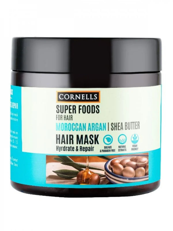 Cornell's Superfoods Hair Mask with Argan Oil &amp; Shea Butter 475ml